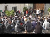 Napoli - Stop al cantiere del nuovo plesso, protestano studenti del Geometra (05.11.14)