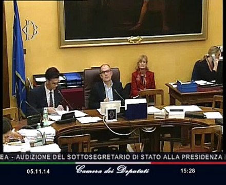 Roma - Audizione Sottosegretario Gozi (05.11.14)