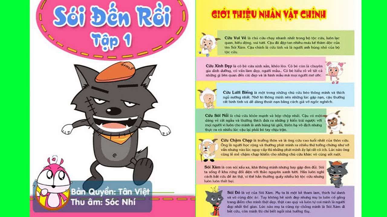 Chuyện thiếu nhi -  Cừu Vui Vẻ Và Sói Xám (Sói Đến Rồi) - t.thuymien.com
