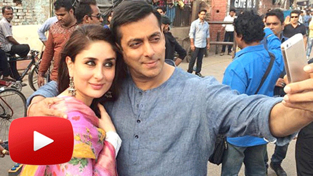 Salman Khan Clicks SELFIE With Kareena Kapoor - Bajrangi Bhaijaan