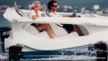 Eco-Friendly Watercraft Glides Above Water's Surface