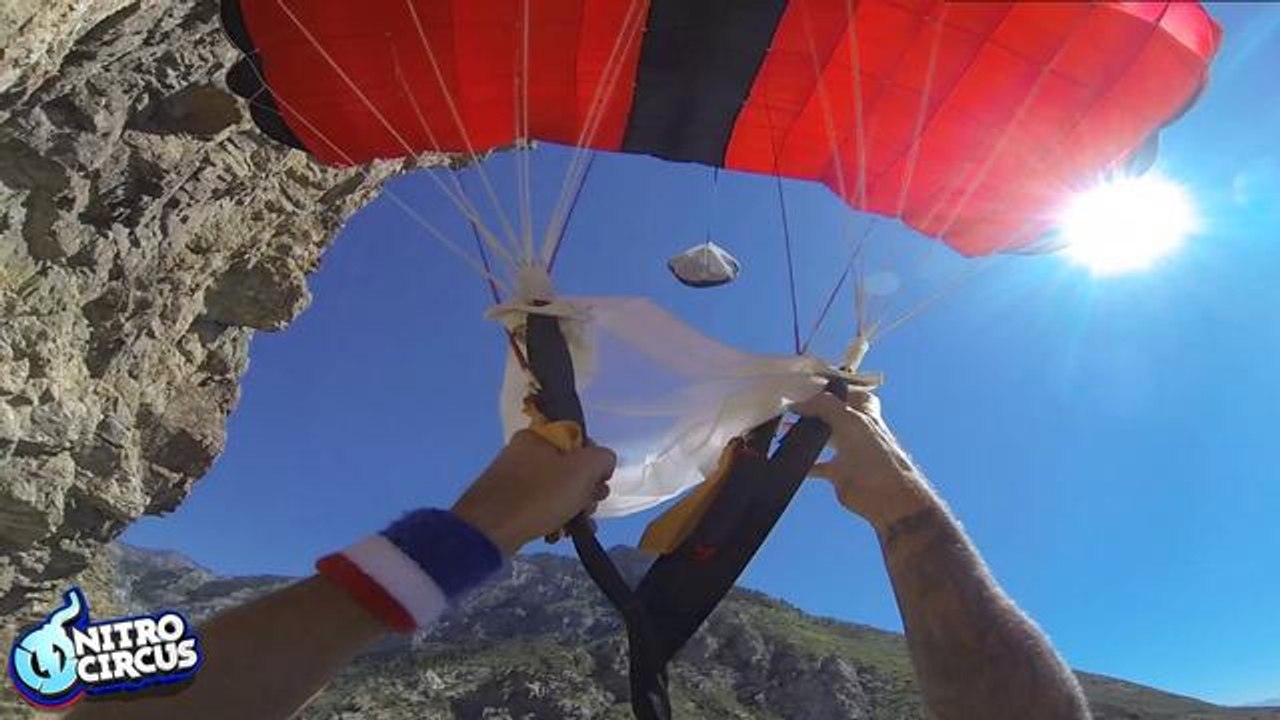 BASE Jumping Goes Real Bad Real Fast - Travis Pastranas Action Figures