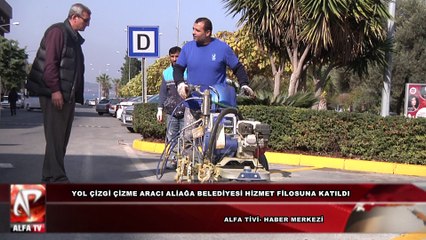 Yol Çizgi Çizme Aracı Aliağa Belediyesi Hizmet Filosuna Katıldı