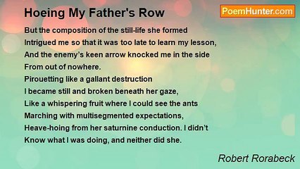 Robert Rorabeck - Hoeing My Father's Row
