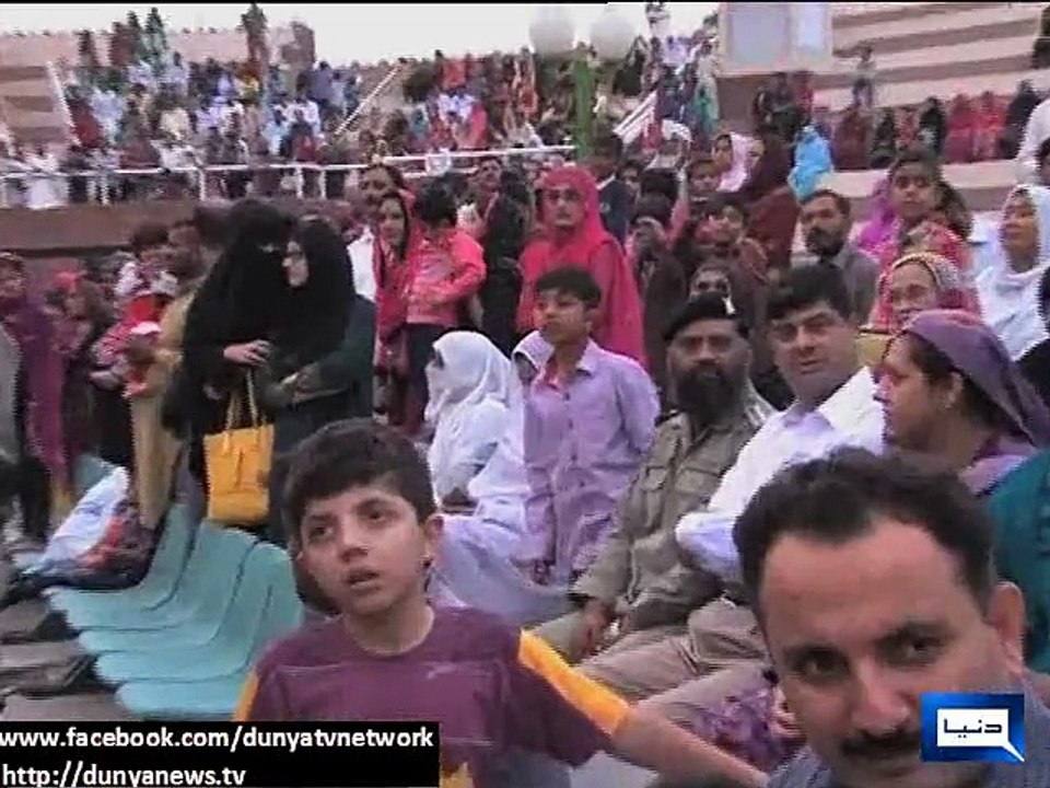Dunya News - Wagah Border echoes with Pakistan Zindabad chants