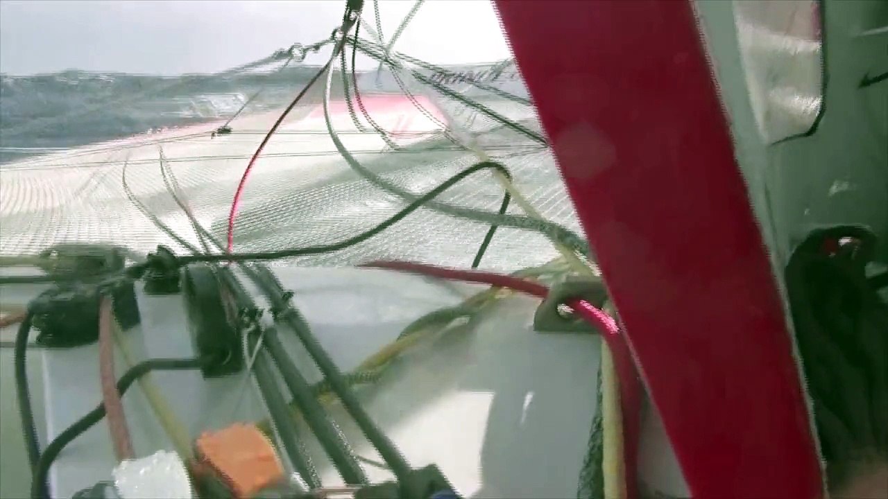 35 noeuds à bord de Prince de Bretagne, ça décoiffe !