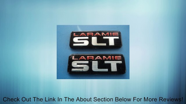 1994 DODGE RAM LARAMIE SLT SIDE FENDER EMBLEM LOGO NAMEPLATE SET OF 2 Review