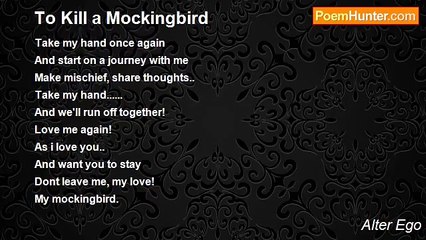 Alter Ego - To Kill a Mockingbird