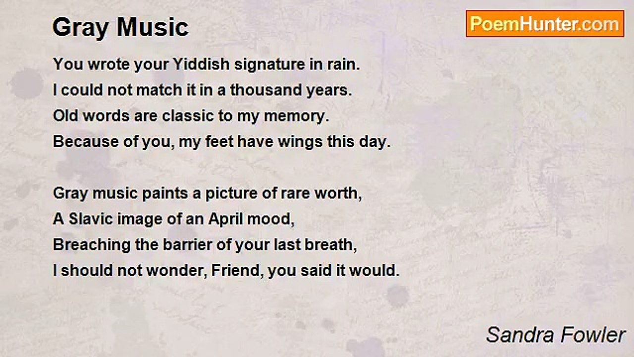 Sandra Fowler - Gray Music