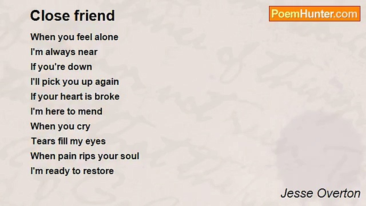Jesse Overton - Close friend