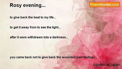 hazem al jaber - Rosy evening...
