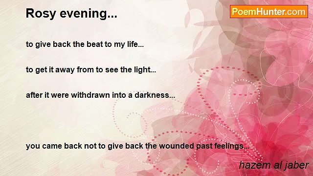hazem al jaber - Rosy evening...