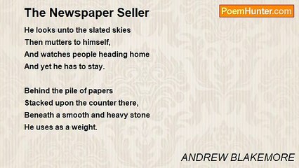 ANDREW BLAKEMORE - The Newspaper Seller