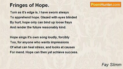 Fay Slimm - Fringes of Hope.