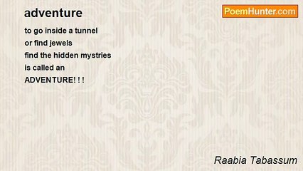 Raabia Tabassum - adventure