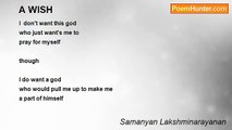 Samanyan Lakshminarayanan - A WISH
