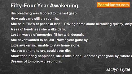 Jaclyn Hyde - Fifty-Four Year Awakening