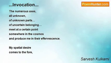 Sarvesh Kulkarni - ...Invocation...