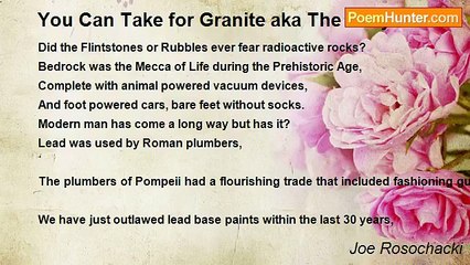 Joe Rosochacki - You Can Take for Granite aka The Daily Granite