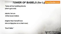 Dónall Dempsey - ' ' ' ' ' ' TOWER OF BABELS (for Lyn)
