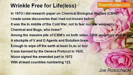 Joe Rosochacki - Wrinkle Free for Life(less)