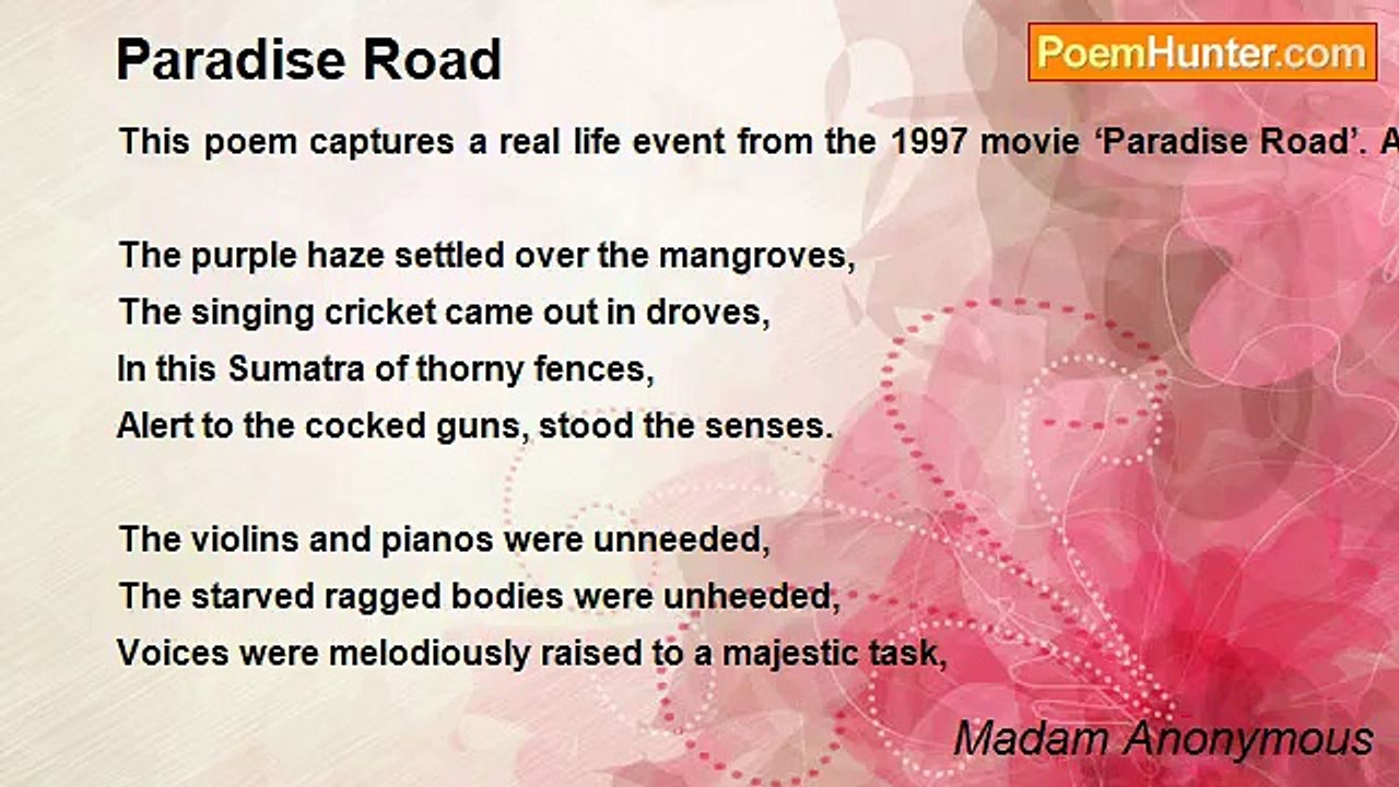 Madam Anonymous - Paradise Road