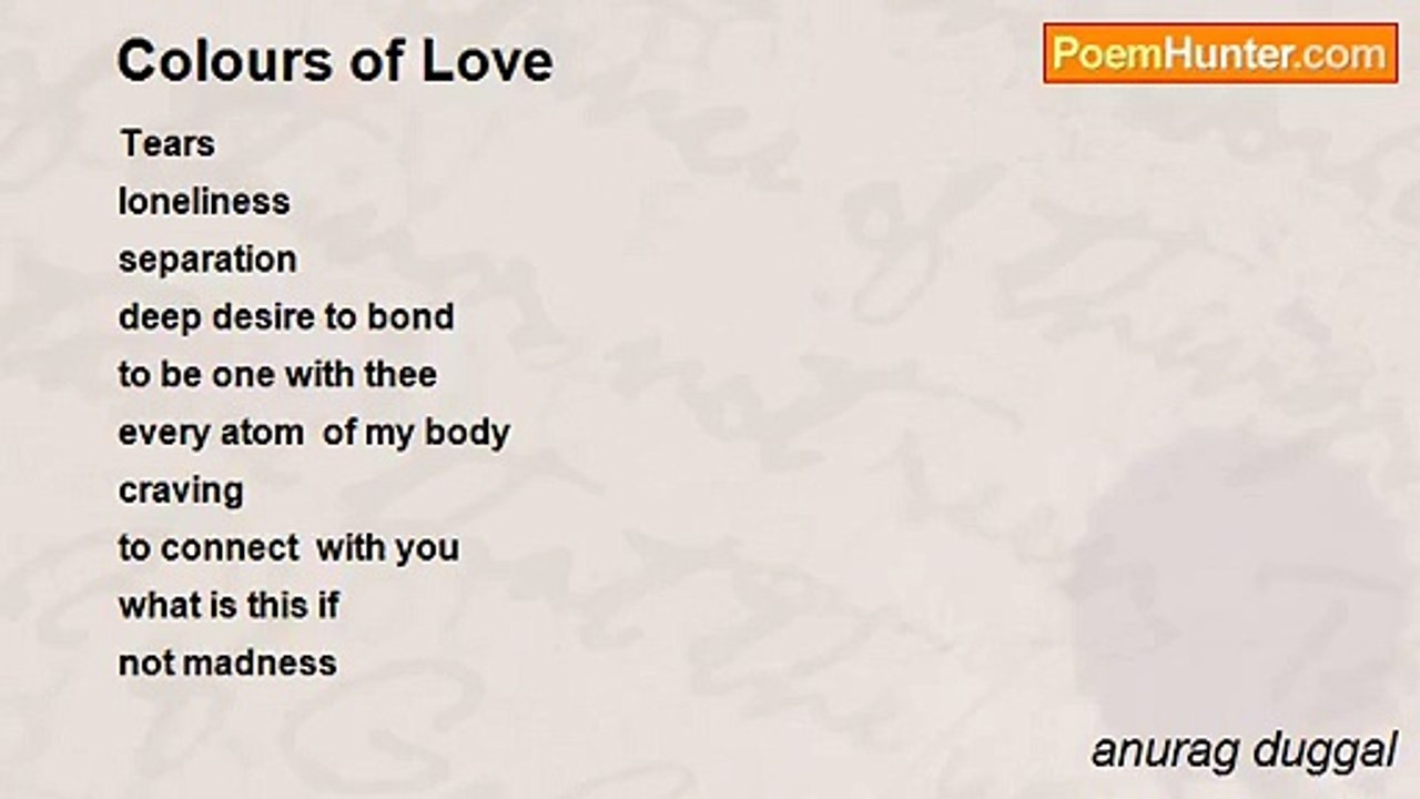 anurag duggal - Colours of Love