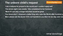 nimal dunuhinga - The unborn child's request