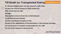 Joe Rosochacki - Till Death (or Transplanted Kidney)  Do Us Part