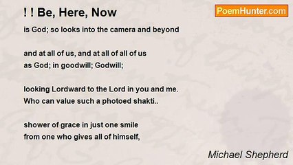 Michael Shepherd - ! ! Be, Here, Now