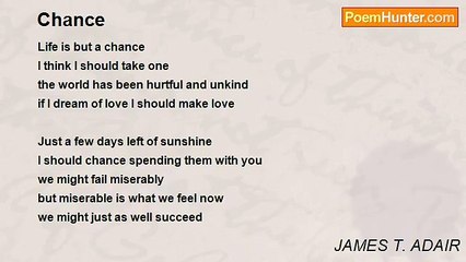 JAMES T. ADAIR - Chance