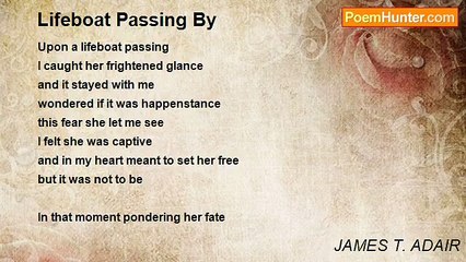 JAMES T. ADAIR - Lifeboat Passing By