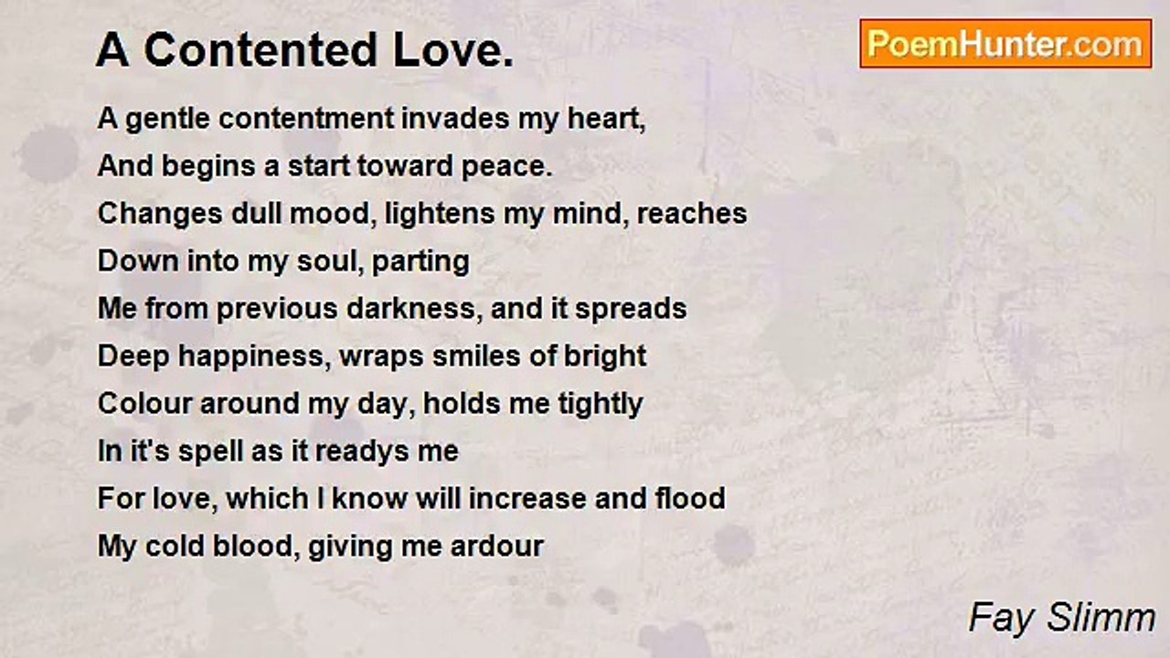 Fay Slimm - A Contented Love.