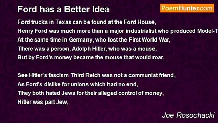 Joe Rosochacki - Ford has a Better Idea