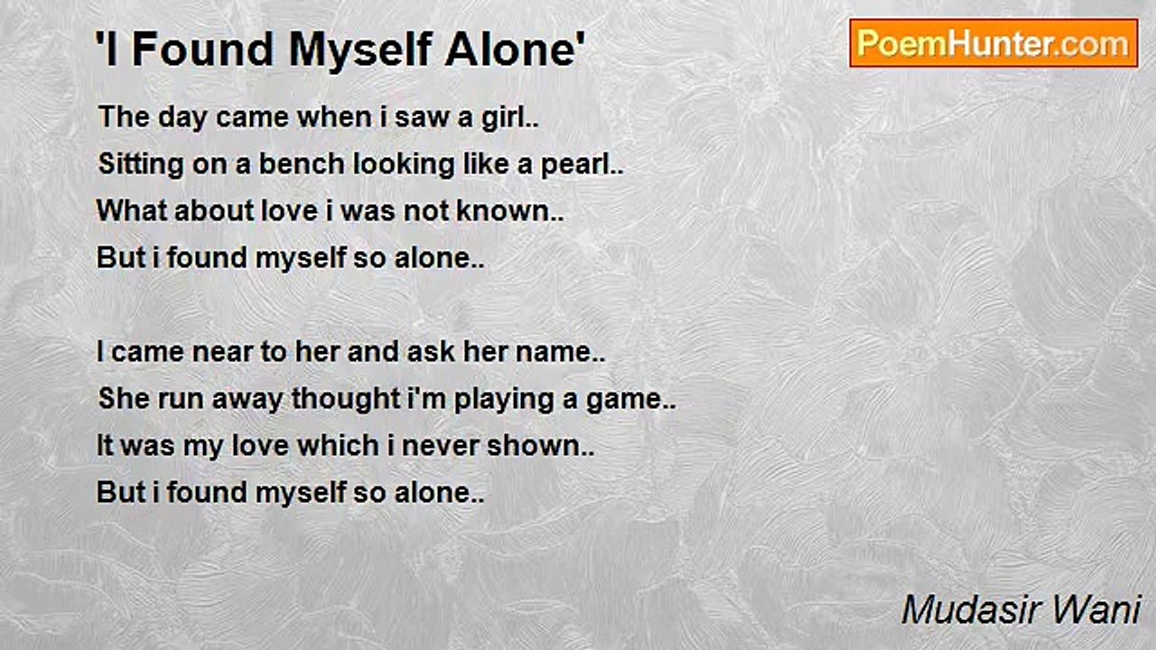 Mudasir Wani - 'I Found Myself Alone'