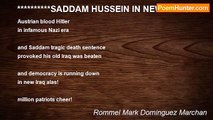 Rommel Mark Dominguez Marchan - **********SADDAM HUSSEIN IN NEW IRAQ