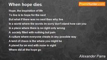 Alexander Parra - When hope dies