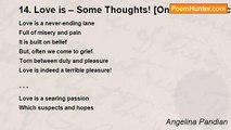 Angelina Pandian - 14. Love is – Some Thoughts! [On Love a collection of Poems]