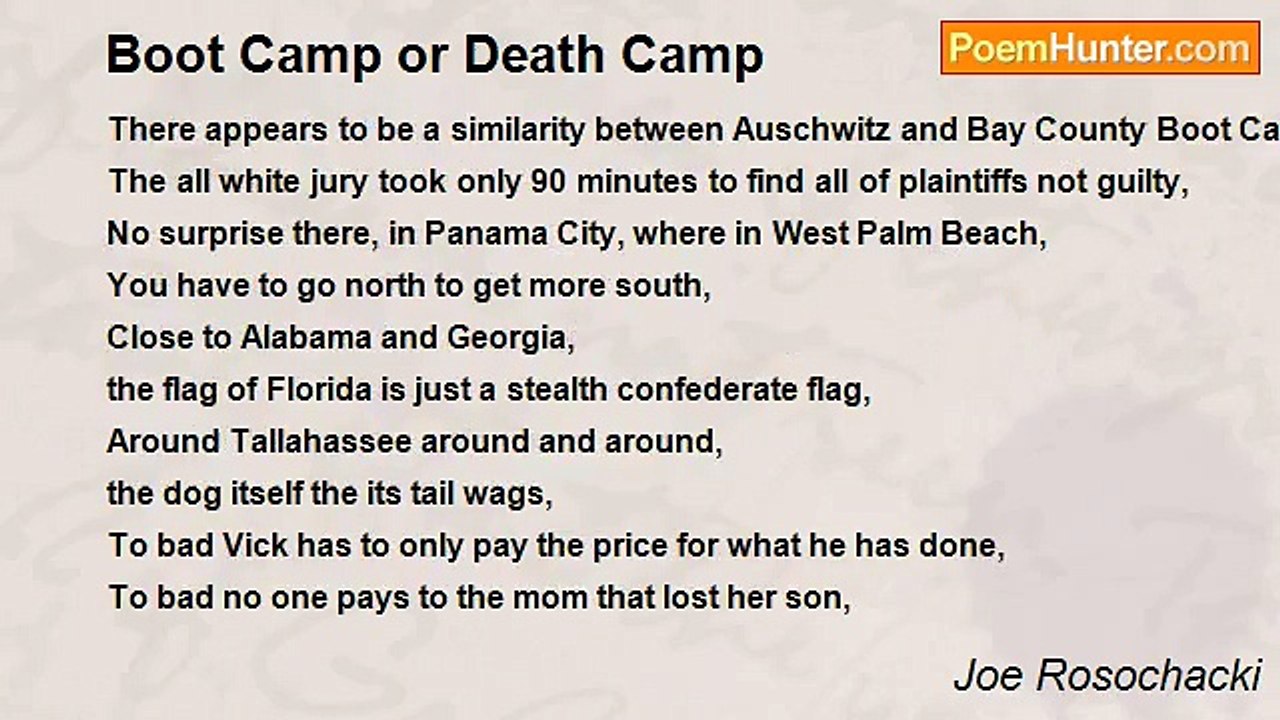 Joe Rosochacki - Boot Camp or Death Camp
