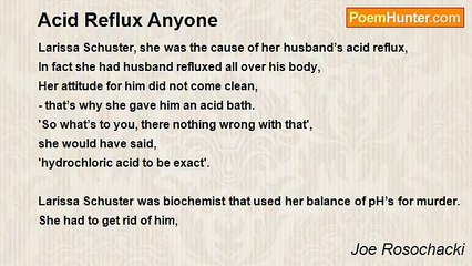 Joe Rosochacki - Acid Reflux Anyone
