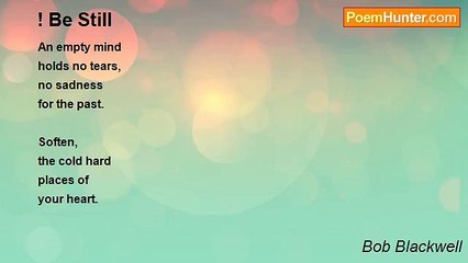 Bob Blackwell - ! Be Still