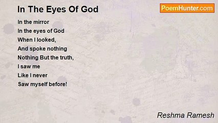Reshma Ramesh - In The Eyes Of God