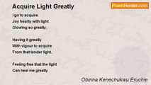 Obinna Kenechukwu Eruchie - Acquire Light Greatly