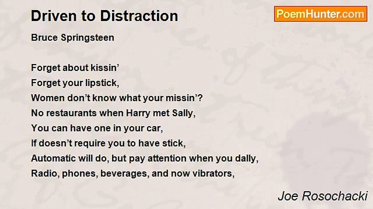 Joe Rosochacki - Driven to Distraction