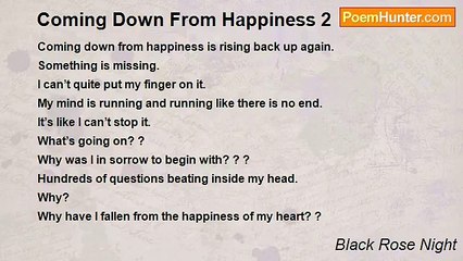 Black Rose Night - Coming Down From Happiness 2