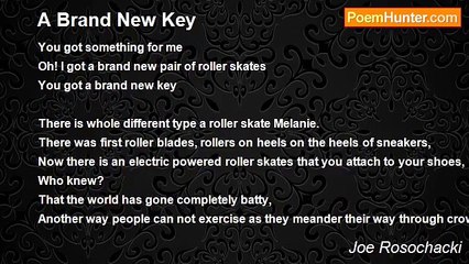 Joe Rosochacki - A Brand New Key