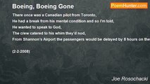 Joe Rosochacki - Boeing, Boeing Gone