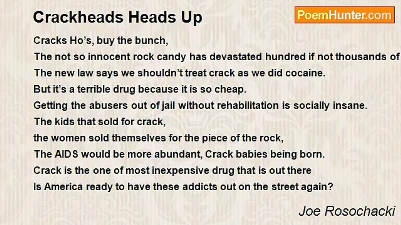 Joe Rosochacki - Crackheads Heads Up