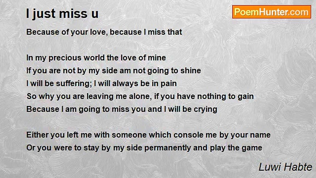 Luwi Habte - I just miss u