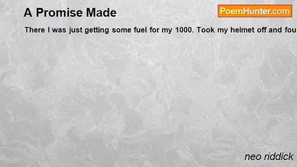 neo riddick - A Promise Made